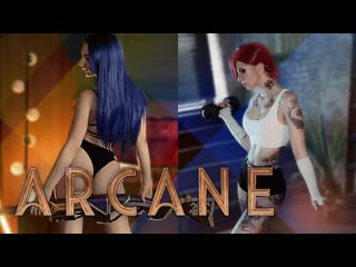 Vi and caitlyn arcane sexy cosplay music video league of legends