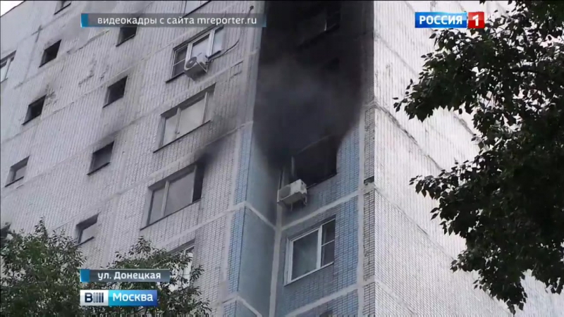 При пожаре в жилом доме на юго востоке москвы пострадали два человека
