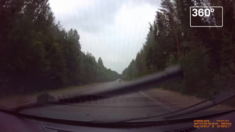 Регистратор запечатлел момент дтп с летальным исходом в карелии