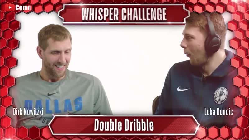Dirk nowitzki and luka doncic whisper challenge