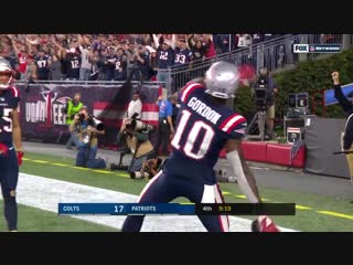 Brady tosses 500th career td gordon catches first td as a patriot