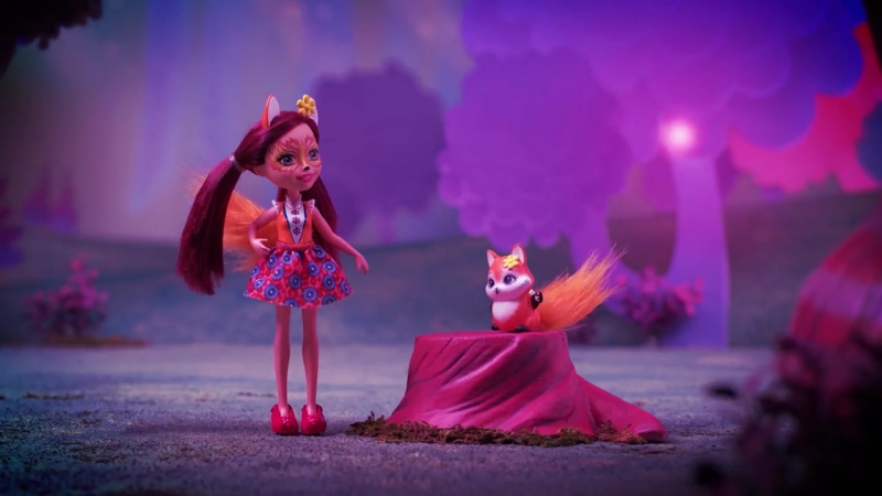 Enchantimals кукла фелисити лис и флик лис