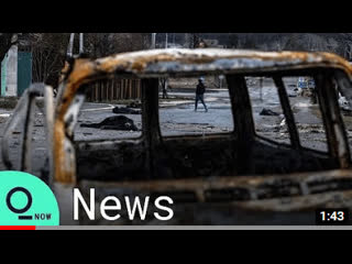 Video from bucha, ukraine appears to several bodies strewn across the street