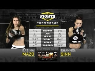 Lfa 37 sabina mazo vs shannon sinn