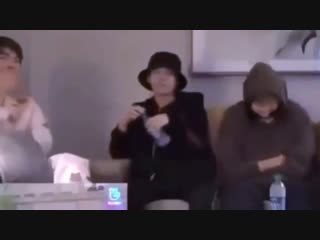 Look how there was 2 water bottles on table but yoongi drank jimin waited waited waited waited yoongi finished jim