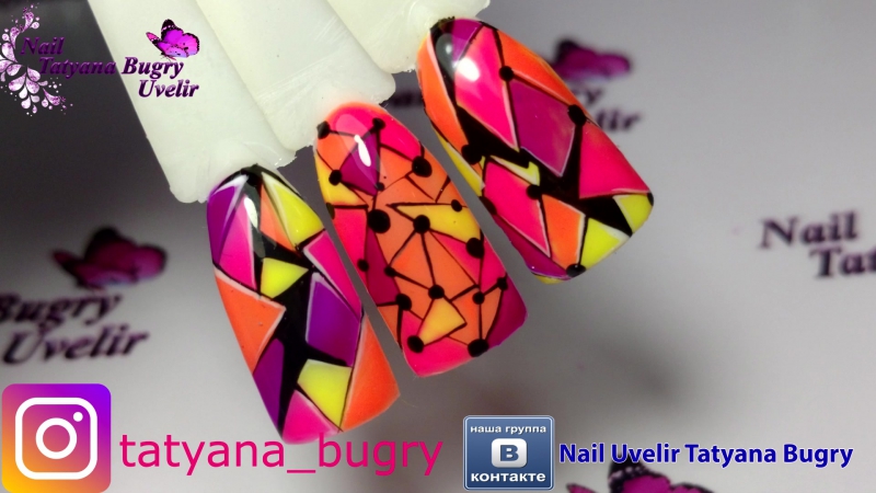 Яркий тренд 2017 на ногтях/дизайн гель лаками uno