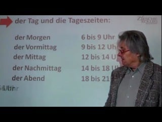 Deutsch lernen a1 der tag und die tageszeiten