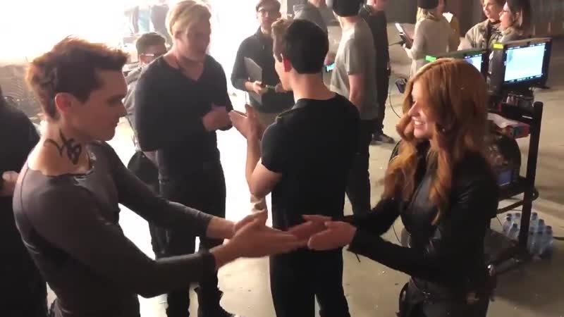 If you’re slappy and you know it @lukebaines @domsherwood1 @arosende @shadowhunterstv r