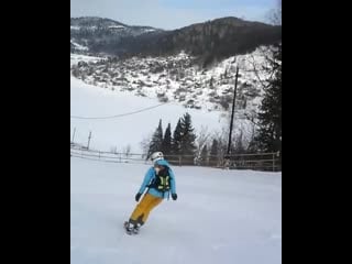 Look my video and enjoy skiing with your #shibainu too!