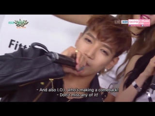 160812 jun k (준케이) i o i (아이오아이) interview @ 뮤직뱅크 music bank
