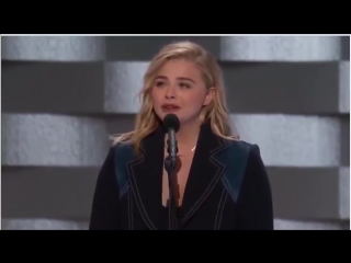 Chloe grace moretz speaking at the democratic national convention july 28, 2016