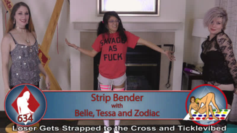 634 бендер на раздевание с бэлль, тессой и зодиак (hd качество)