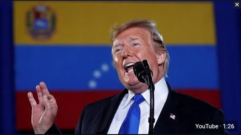 Trump will, dass venezolanische soldaten meutern (666 zeichen rechte hand)