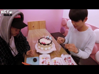 [hey!halo] happy inhaeng day♥ ooon&jaeyong cake making