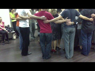 Pedro farias y julieta falivene lesson with all student white tango festival in moscow 2010