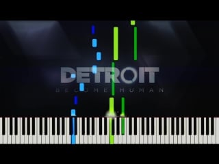 Connor main theme detroit become human [piano tutorial] (synthesia) pianobin + sheets midi