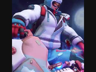 Pawsitively fursome shred your opponents as snowboarder zarya legendary! winter w