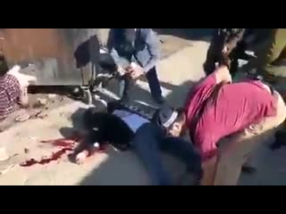 2 hrs savages israeli terrorists aka settlers shoot palestinian youth and lynch him, with the help of the soldiers, to porn