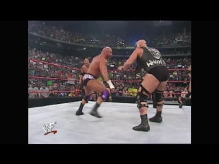 Steve austin, the rock, billy gunn and chyna vs the radicals