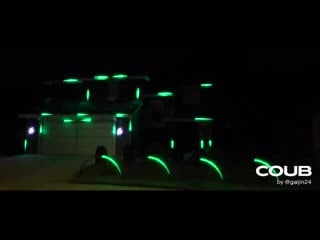 "bangarang" skrillex, 2019 halloween light show