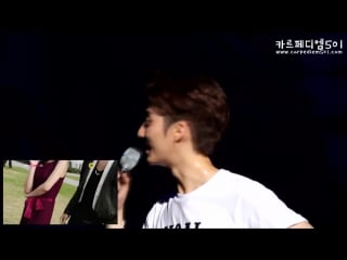 20150425 kim hyung jun fnl bonus video with reaction @ 'fan night live (fnl)' fanmeeting in seoul