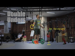 Double unders двойные прыжки на скакалке стандарт выполнения упражнения в crossfit