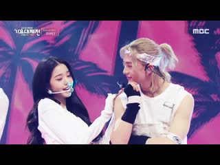 Hyunjin of stray porn & wonyoung of iz*one & hyunjae of the boyz – beach again (다시 여기 바닷가) [2020 mbc 가요대제전 ]