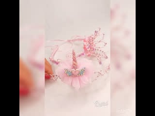 Розовая корона диадема