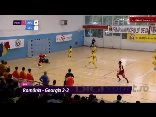 România georgia 2 2 futsal