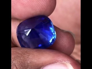 Blue sapphire 16 77ct unheated untreated vvs to fl grs certified cornflower