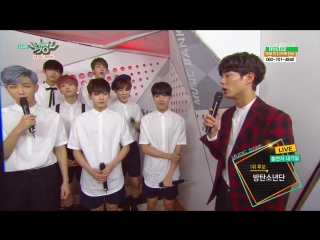 Bts backstage interview @ music bank 150508