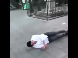 Dickhead got what he deserved! i hope the pigeon flew back and shat on his head