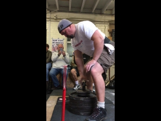 Steve gardener adjustable thick bar lift 161 85kg(world record)