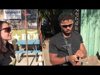 Michael b jordan training for black panther
