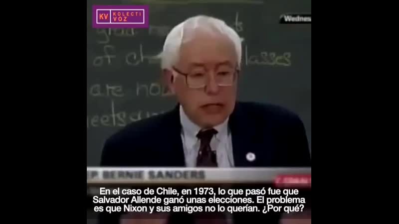 Sanders explica porque eeuu derroca gobiernos