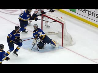 Colton parayko swats the puck out of midair to save a goal