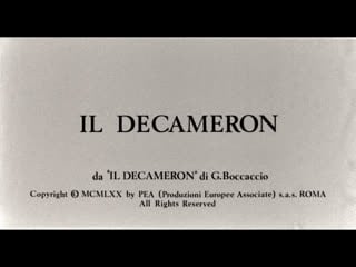 Декамерон / the decameron / il decameron (1971) реж пьер паоло пазолини [1080p] (rus sub)