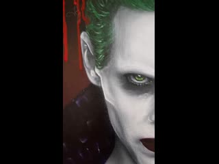 "joker & harley quinn" (аэрография на холсте 50x70)