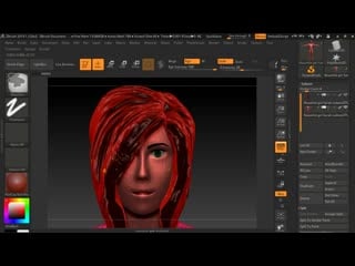 Drawing sweet girl sarah in zbrush