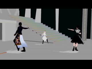 Mmd stage touken ranbu beauty medley glossy mixture (song mikazuki munechika,imanotsurugi and ida)