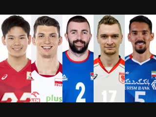 Top 5 best left handed spikers in the world volleyball actions ● 2018