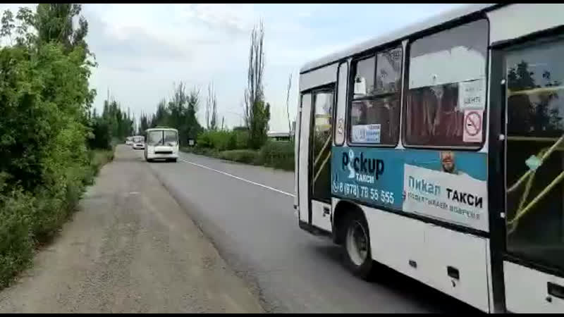 Колонна автобусов