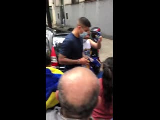 Marcos rojo and fans boca juniors