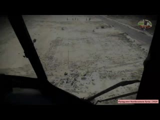 View of syria from russian helicopters mi 8amtsh and mi 35m