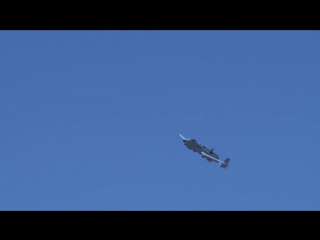 A 10 warthogs conduct awesome brrrt strafing gun runs with their devastating gau 8 gatling guns