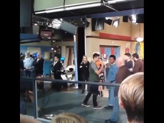 Съёмки 3х09 «girl meets sassy haltertop»