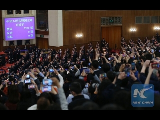 Xi jinping has been elected chinese president (courtesy of cgtn)