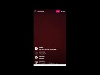 180104 jinny insta live