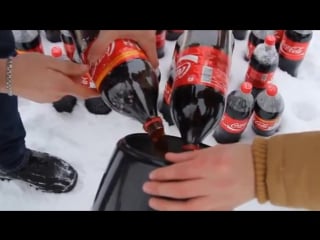 50 литров колы 60 пачек ментоса coca cola mentos