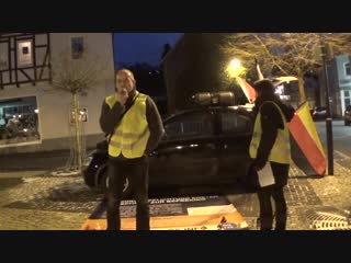 Gilet jaune gelbwesten kundgebung in zella mehlis sachsen 2019